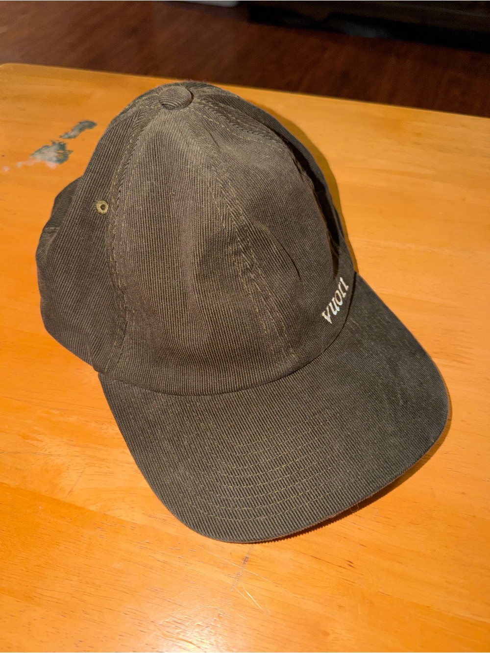 Vuori Dark Green Corduroy Adjustable Performance Hat